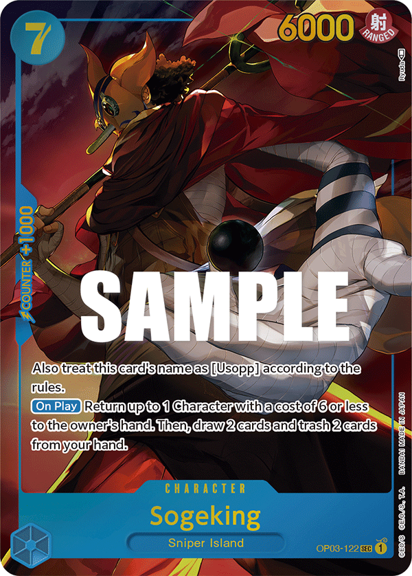 OP03-122 SEC ENG Sogeking (Parallel) Secret rare Character Card Boutique Carte One Piece OP03-122 SEC ENG Sogeking (Parallel) Secret rare Character Card Boutique Carte One Piece