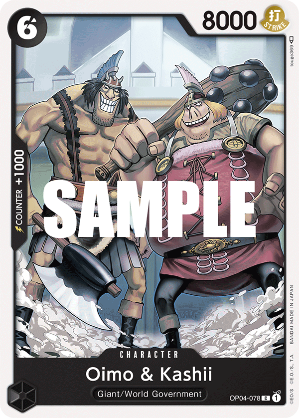 OP04-078 C ENG Oimo & Kashii Carte personnage commune