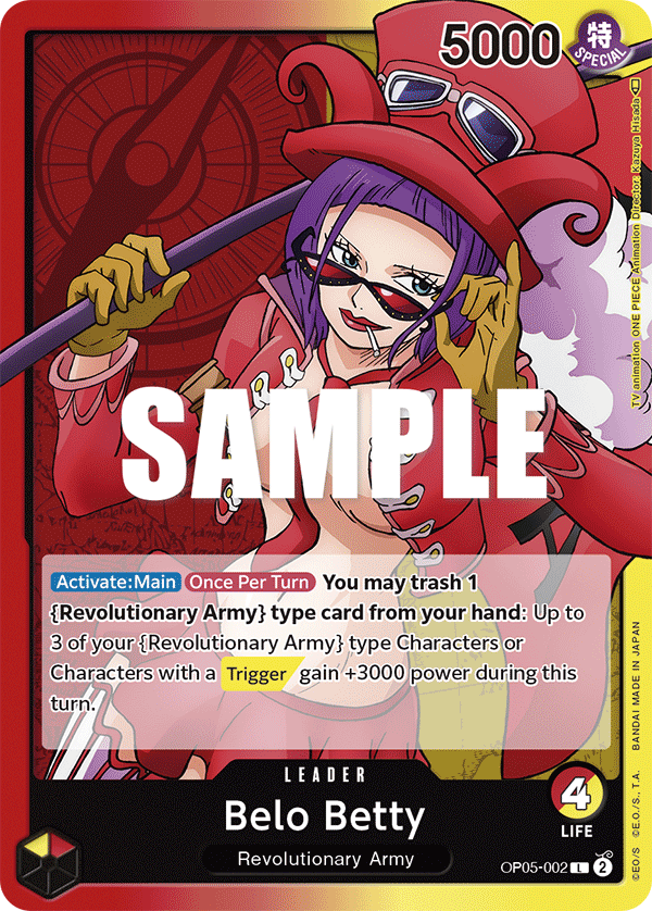 OP05-002 L ENG Belo Betty Carte leader