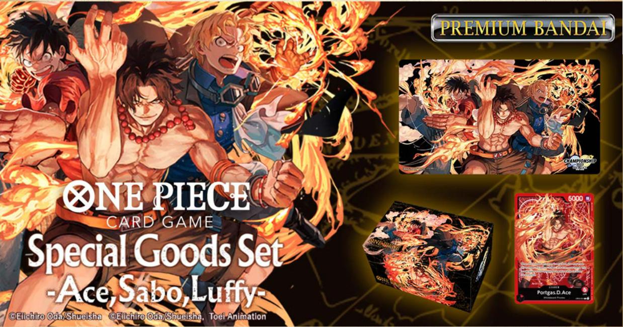 Playmat and Storage Box, Special Goods Set - Ace/Sabo/Luffy ENG Boutique Carte One Piece Playmat and Storage Box, Special Goods Set - Ace/Sabo/Luffy ENG Boutique Carte One Piece