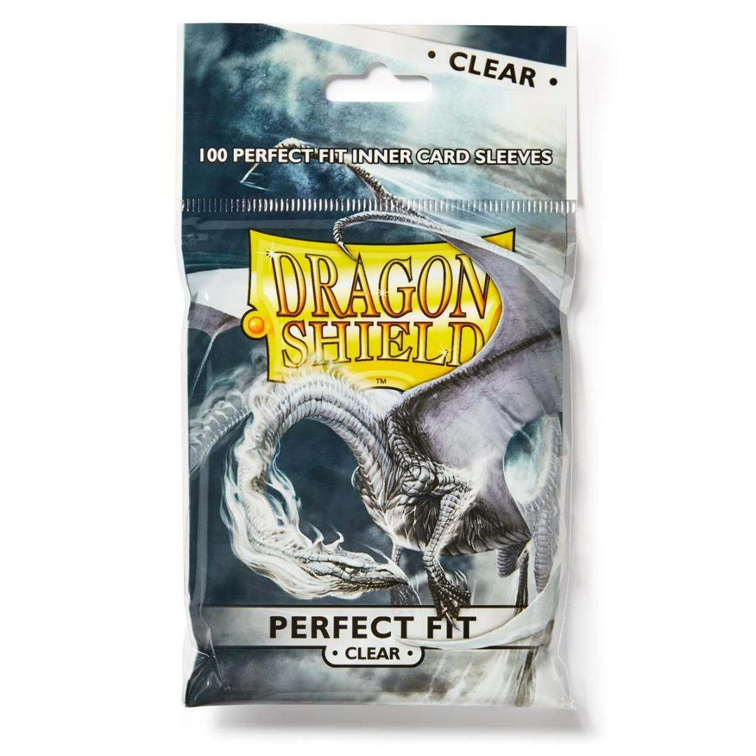 Dragon Shield - 100 Perfect Fit Card Sleeves - Standard Clear Dragon Shield - 100 Perfect Fit Card Sleeves - Standard Clear