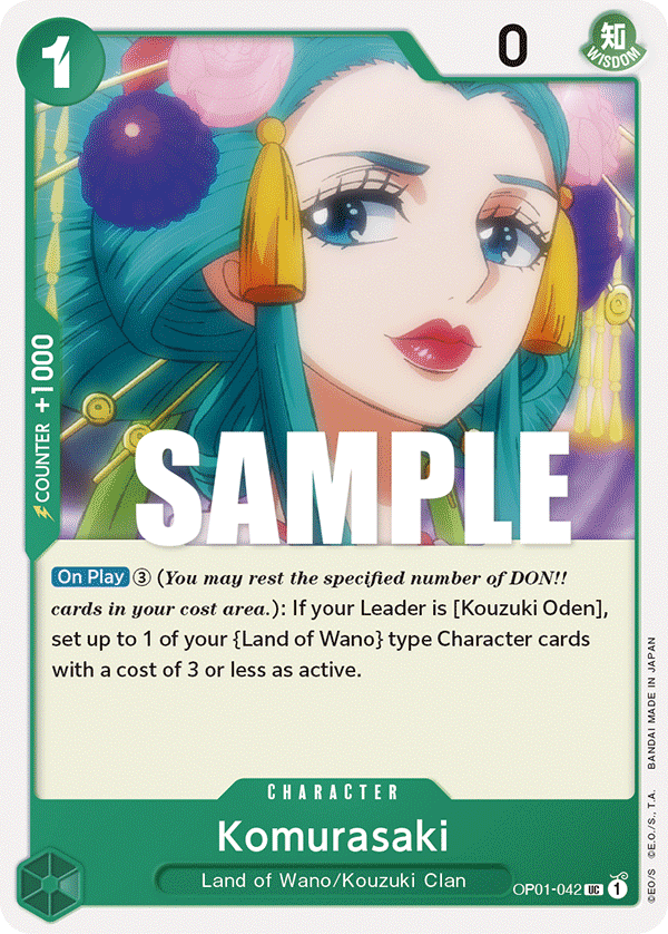 OP01-042 UC ENG Komurasaki Uncommon Character Card