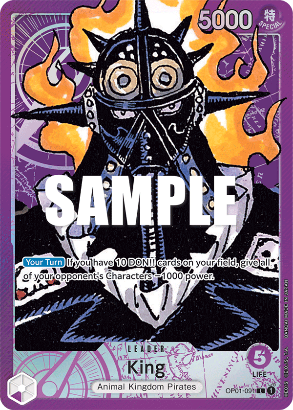 OP01-091 L ENG King Parallèle Carte leader
