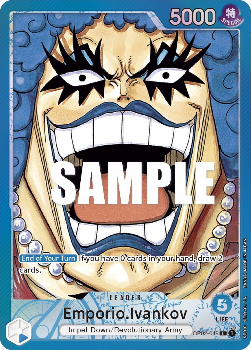 OP02-049 L ENG Emporio Ivankov Parallel Leader Card