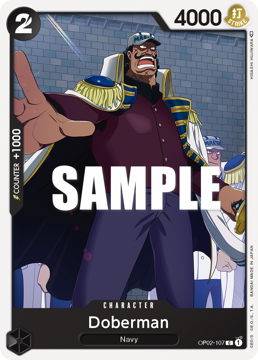 OP02-107 C ENG Doberman Common Character Card – Cartes One Piece