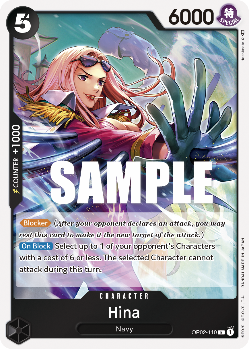 OP02-110 R ENG Hina Carte personnage rare