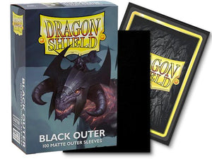 Dragon Shield - 100 Outer Mat standard card sleeves - Black