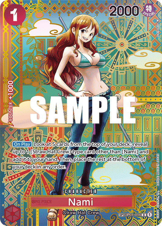 OP01-016 R SP ENG Nami Rare Character Card (Parallel Special)