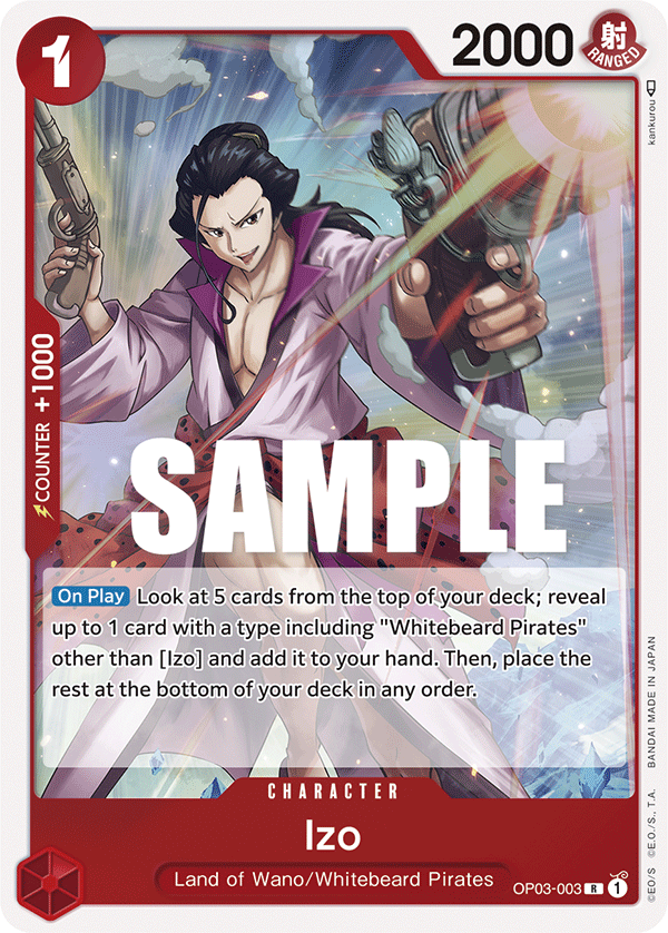 OP03-003 R ENG Izo Rare character card