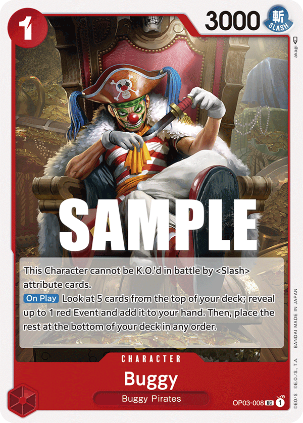 OP03-008 UC ENG Buggy Uncommon Character Card