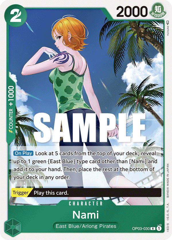 OP03-030 R ENG Nami Rare Character Card