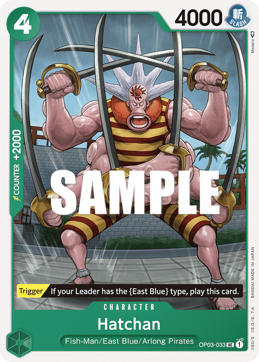 OP03-033 UC ENG Hatchan Uncommon character card