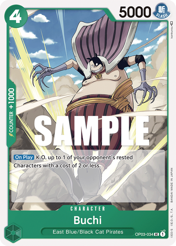 OP03-034 UC ENG Buchi Carte personnage uncommon