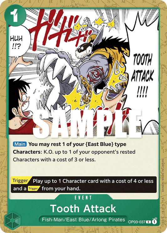 OP03-037 C ENG Tooth Attack Common Event Card