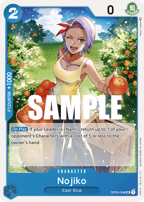 OP03-048 UC ENG Nojiko Carte personnage uncommon