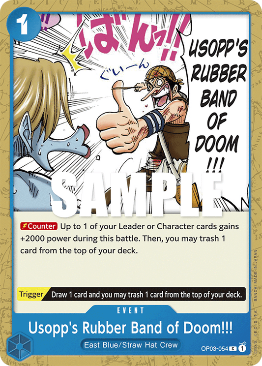 OP03-054 C ENG Usopp's Rubber Band of Doom!!! Common event card