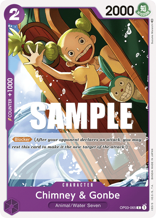 OP03-065 C ENG Chimney & Gonbe Common Character Card