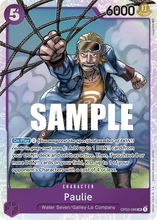 OP03-066 SR ENG Paulie Super Rare Character Card