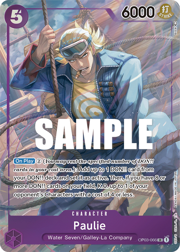 OP03-066 SR ENG Paulie (Parallel) Super Rare Character Card