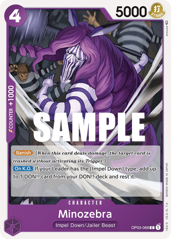 OP03-068 C ENG Minozebra Common Character Card