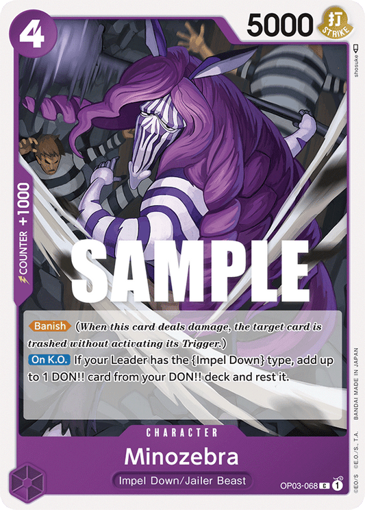 OP03-068 C ENG Minozebra Common Character Card