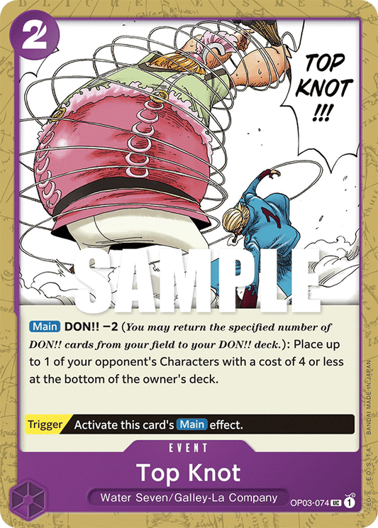 OP03-074 UC ENG Top Knot Uncommon Event Card