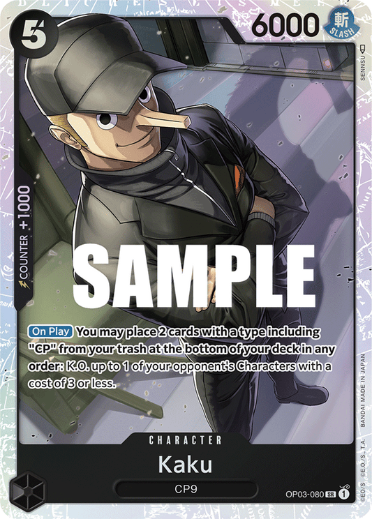 OP03-080 SR ENG Kaku Super Rare Character Card