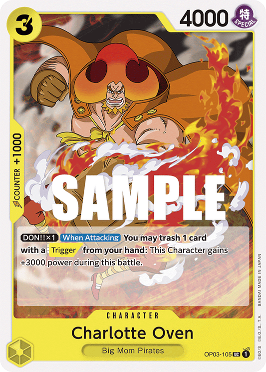 OP03-105 UC ENG Charlotte Oven Uncommon character card