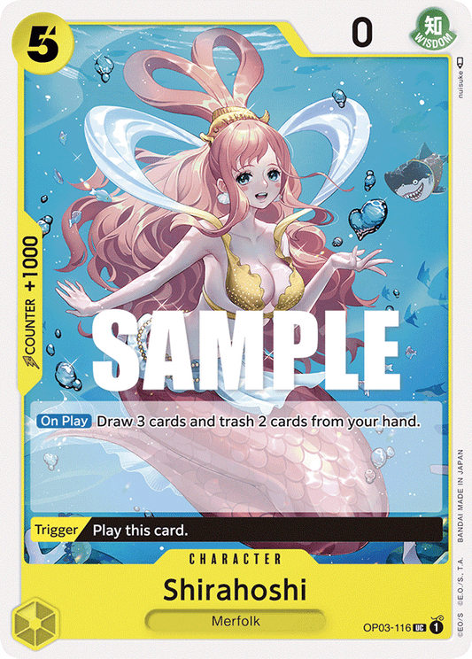 OP03-116 UC ENG Shirahoshi Uncommon character card