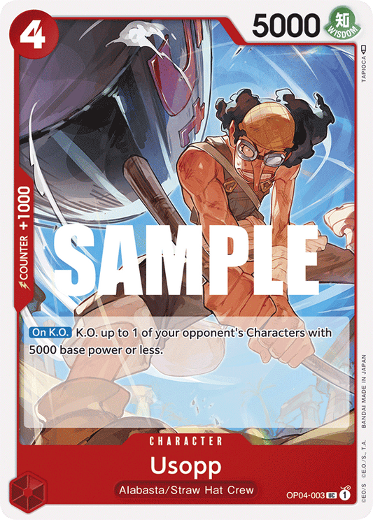 OP04-003 UC ENG Usopp Carte personnage uncommon