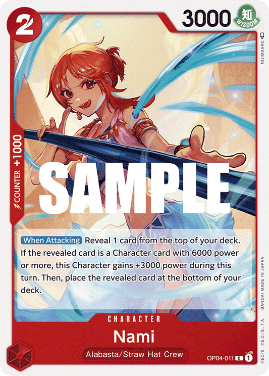 OP04-011 C ENG Nami Carte personnage commune