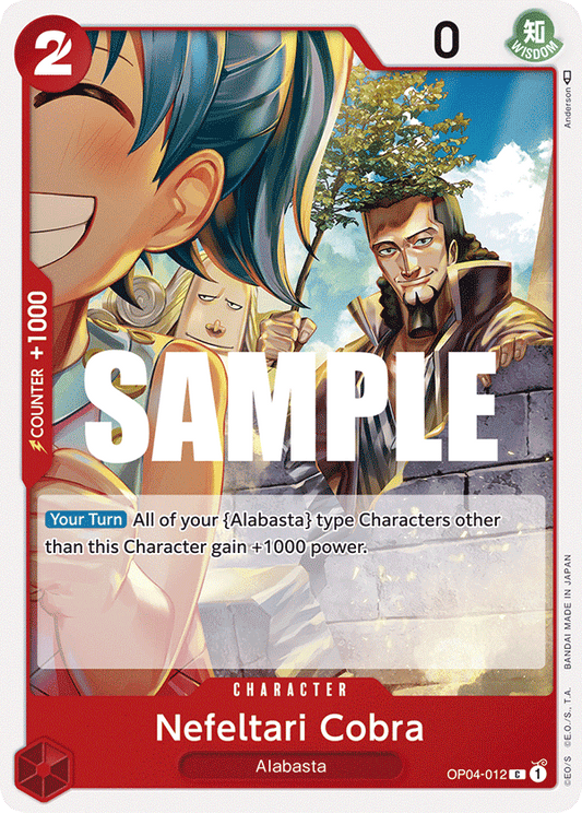 OP04-012 C ENG Nefeltari Cobra Common Character Card