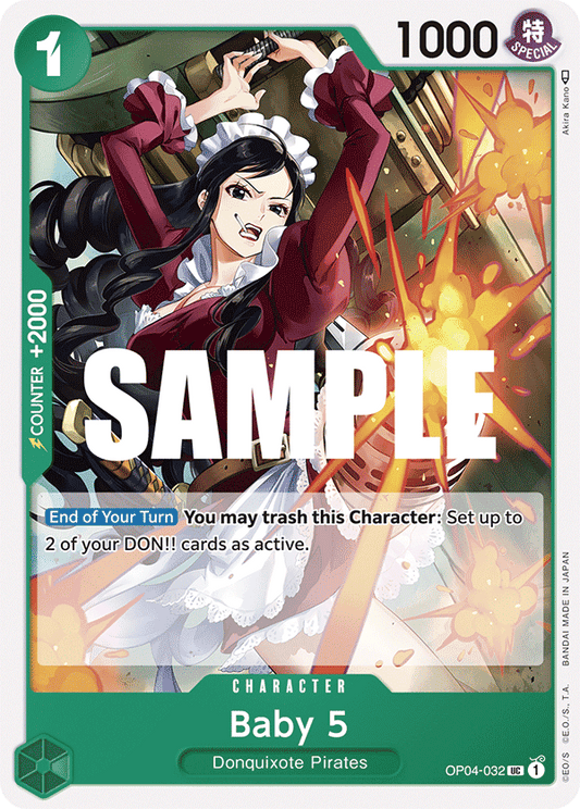 OP04-032 UC ENG Baby 5 Uncommon Character Card