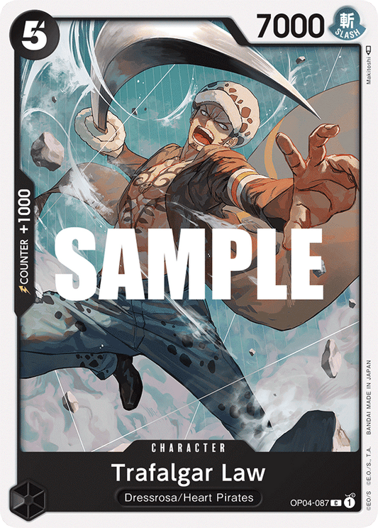 OP04-087 C ENG Trafalgar Law Carte personnage commune