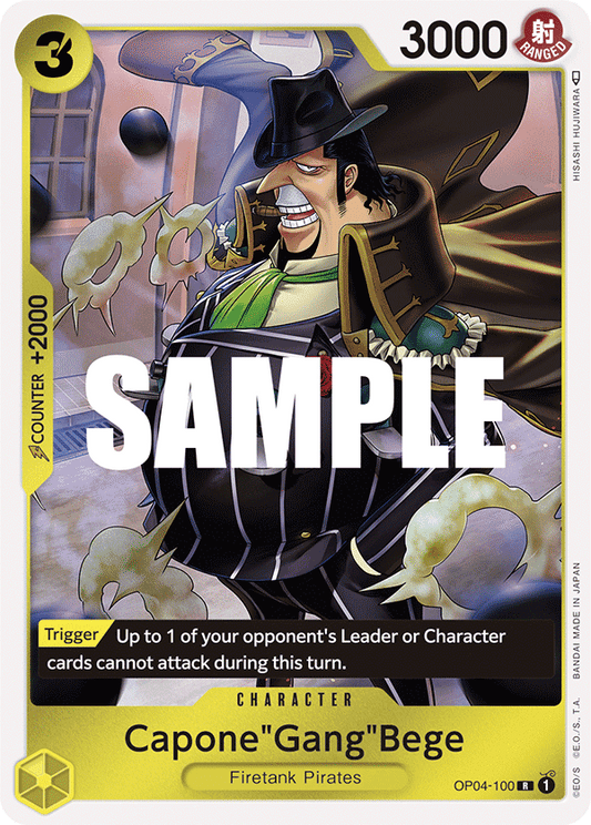 OP04-100 R ENG Capone "Gang" Bege Rare Character Card