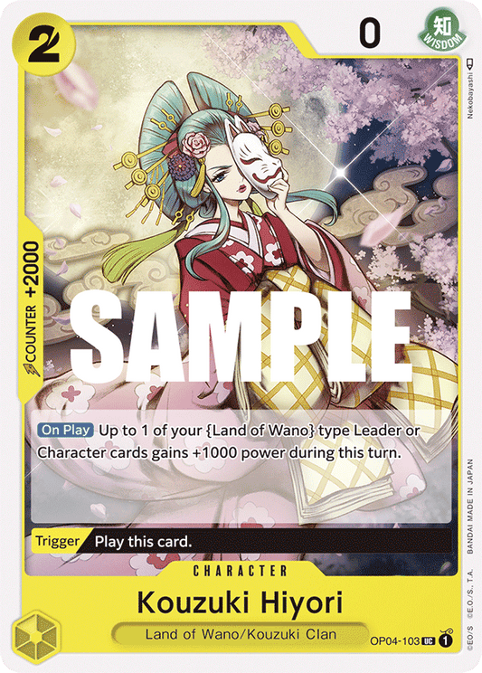 OP04-103 UC ENG Kouzuki Hiyori Uncommon Character Card