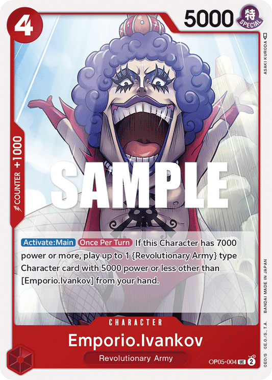 OP05-004 UC ENG Emporio Ivankov Uncommon Character Card