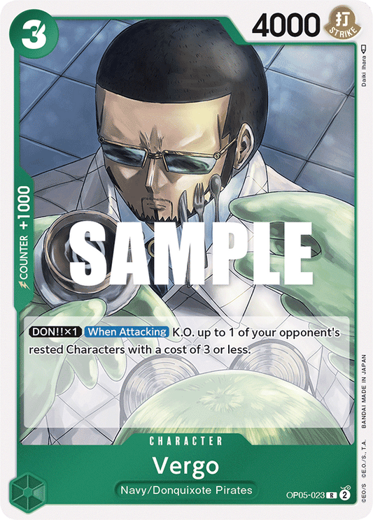 OP05-023 R ENG Vergo Rare Character Card