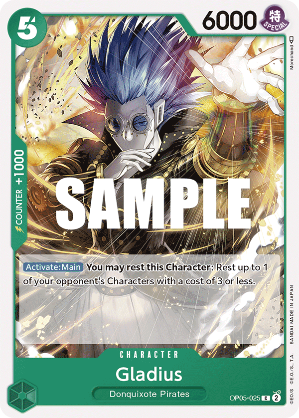 OP05-025 C ENG Gladius Common Character Card