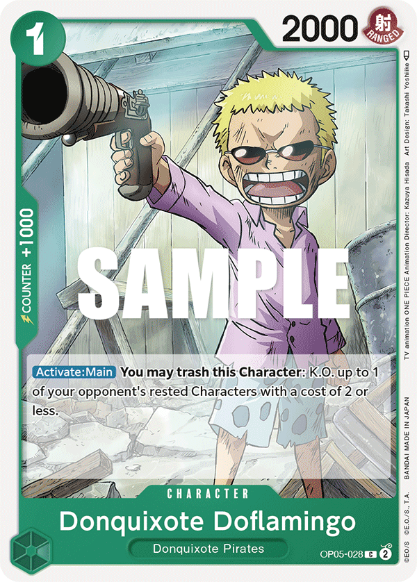 OP05-028 C ENG Donquixote Doflamingo Carte personnage commune