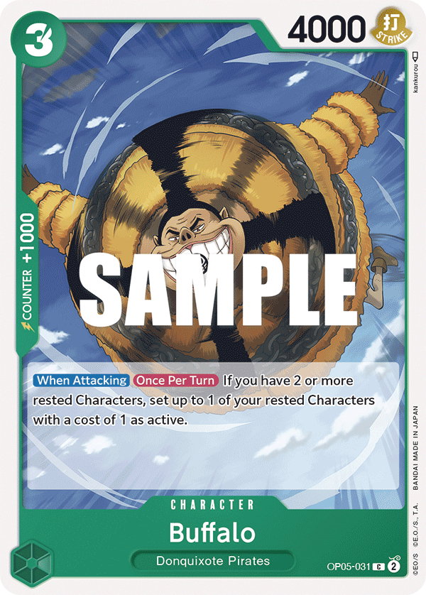 OP05-031 C ENG Buffalo Common Character Card