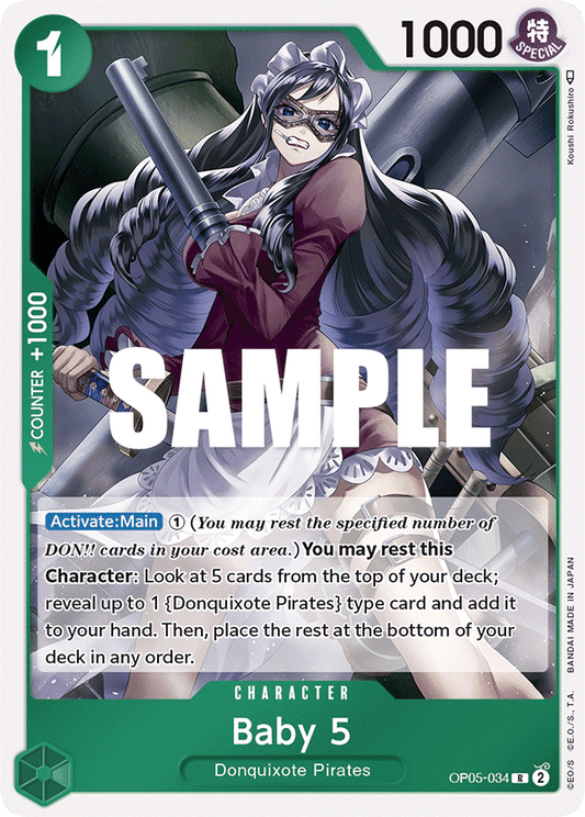 OP05-034 R ENG Baby 5 Rare Character Card