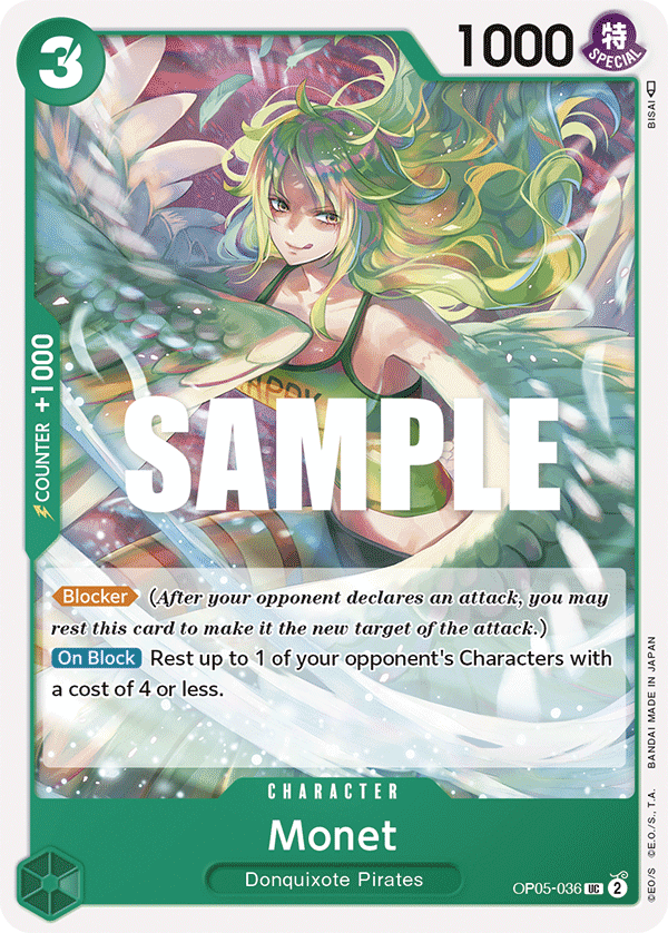 OP05-036 UC ENG Monet Uncommon Character Card