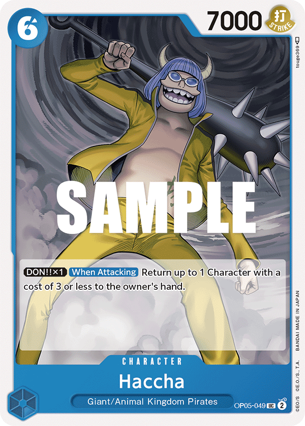 OP05-049 UC ENG Haccha Uncommon Character Card