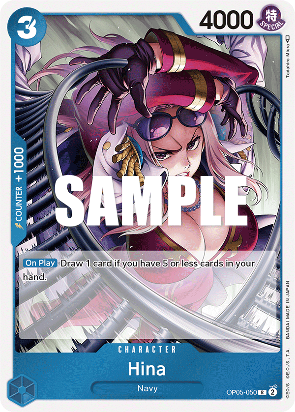 OP05-050 R ENG Hina Rare Character Card