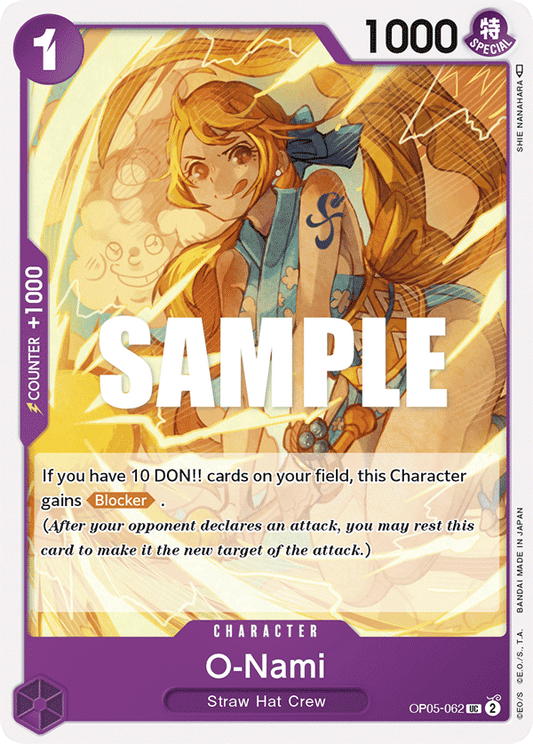 OP05-062 UC ENG O-Nami Uncommon Character Card