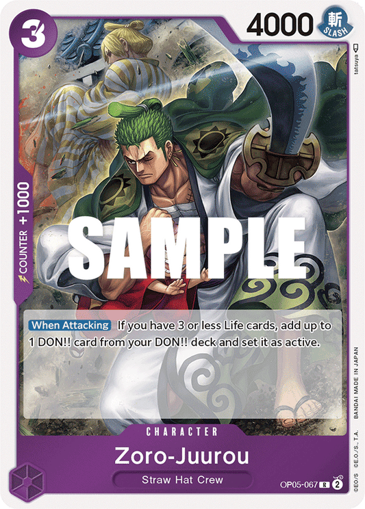 OP05-067 R ENG Zoro-Juurou Rare Character Card