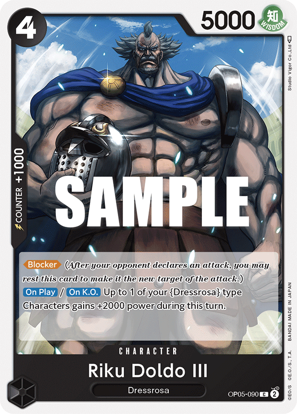 OP05-090 C ENG Riku Doldo III Common Character Card