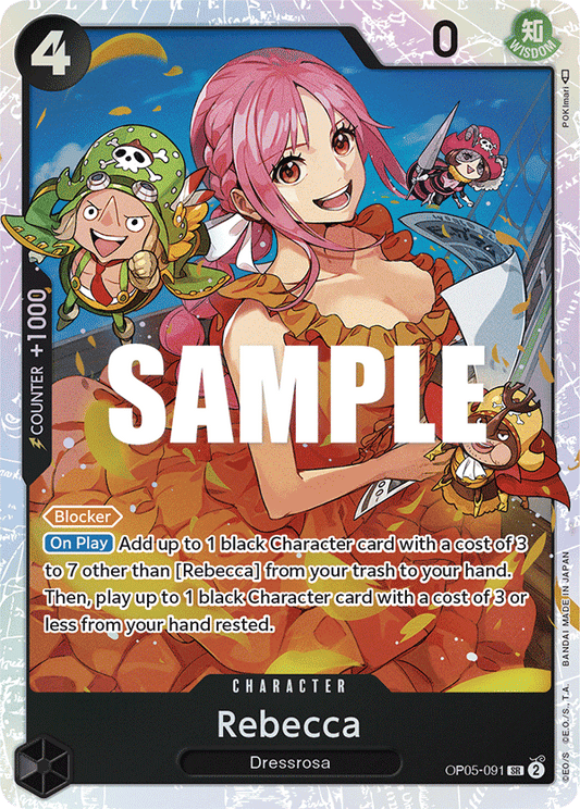 OP05-091 SR ENG Rebecca Super Rare Character Card