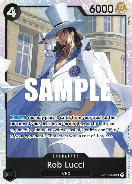 OP05-093 SR ENG Rob Lucci Super Rare Character Card